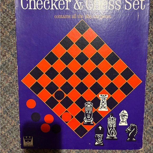 Whitman | Toys | Vintage Checker Chess Set | Poshmark